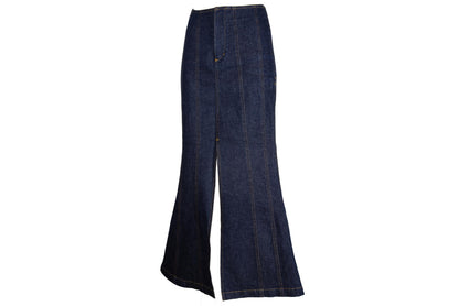 Vintage Novespazio by Noboru Yamafuji dark wash denim mermaid maxi skirt / Made in Japan