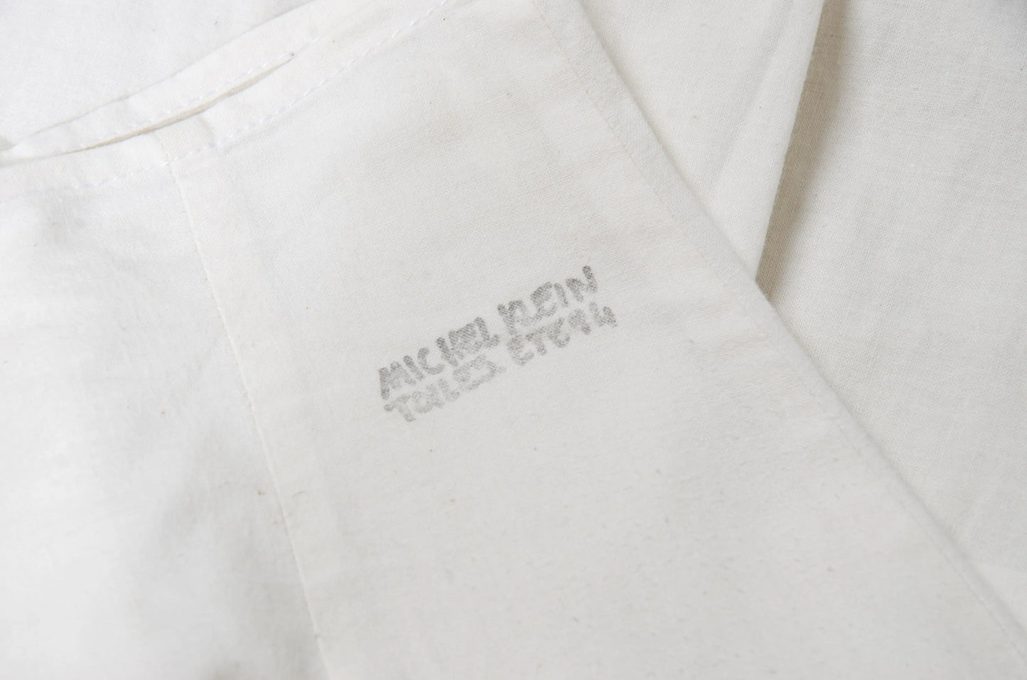 1994 Michel Klein "toile" white cotton maxi skirt / Made in France