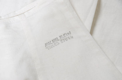 1994 Michel Klein "toile" white cotton maxi skirt / Made in France