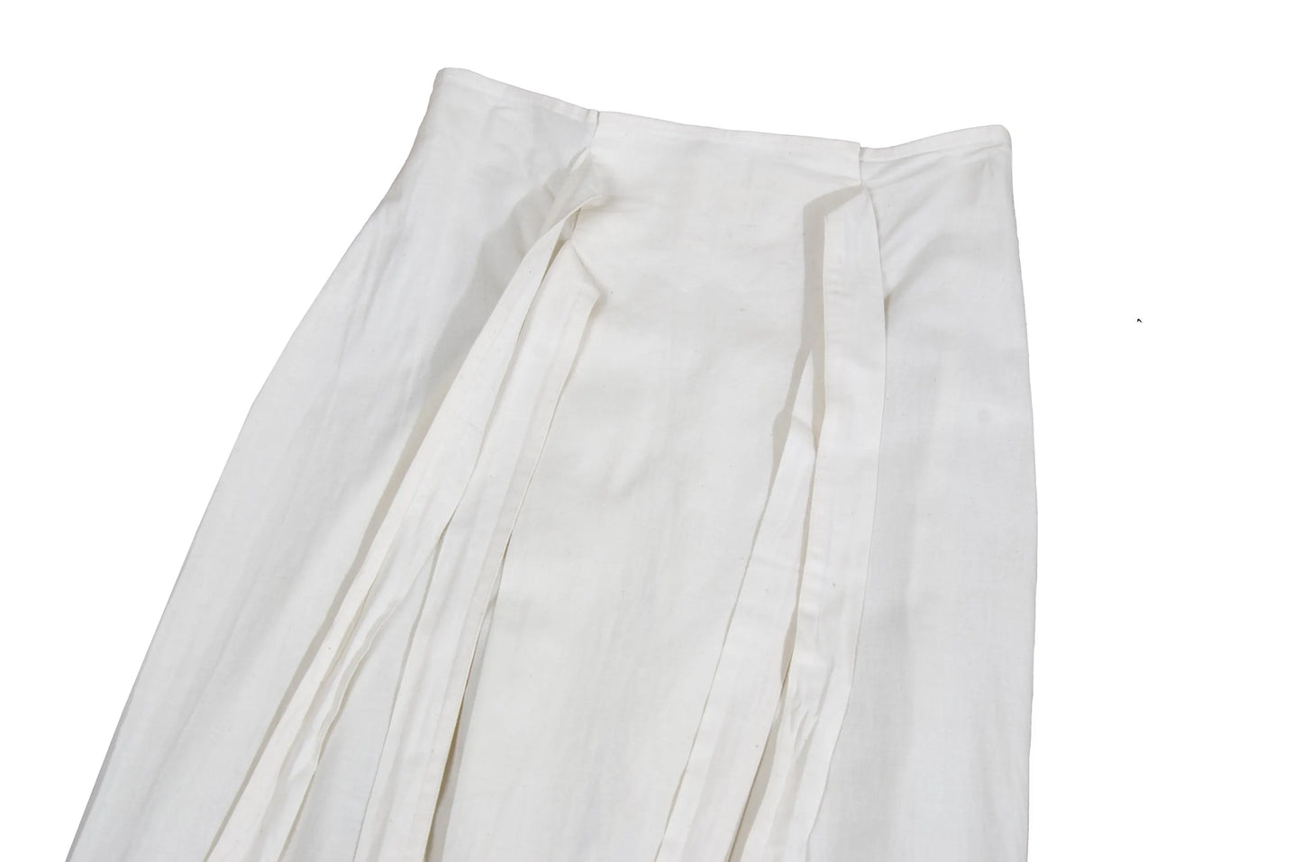 1994 Michel Klein "toile" white cotton maxi skirt / Made in France