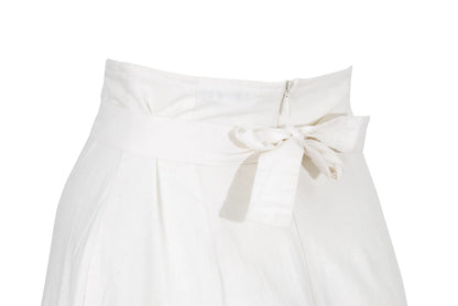1994 Michel Klein "toile" white cotton maxi skirt / Made in France