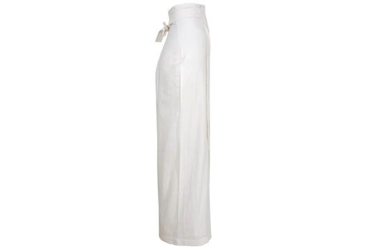 1994 Michel Klein "toile" white cotton maxi skirt / Made in France