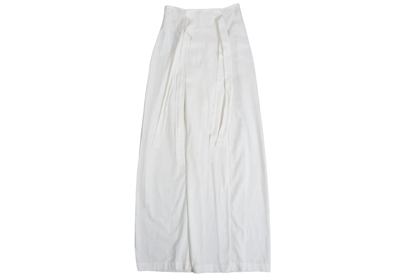 1994 Michel Klein "toile" white cotton maxi skirt / Made in France