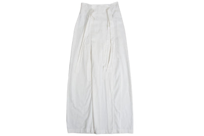 1994 Michel Klein "toile" white cotton maxi skirt / Made in France