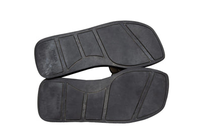 S/S 1999 Prada platform slides / 90s archive Prada tweed chunky sole mules / Made in Italy