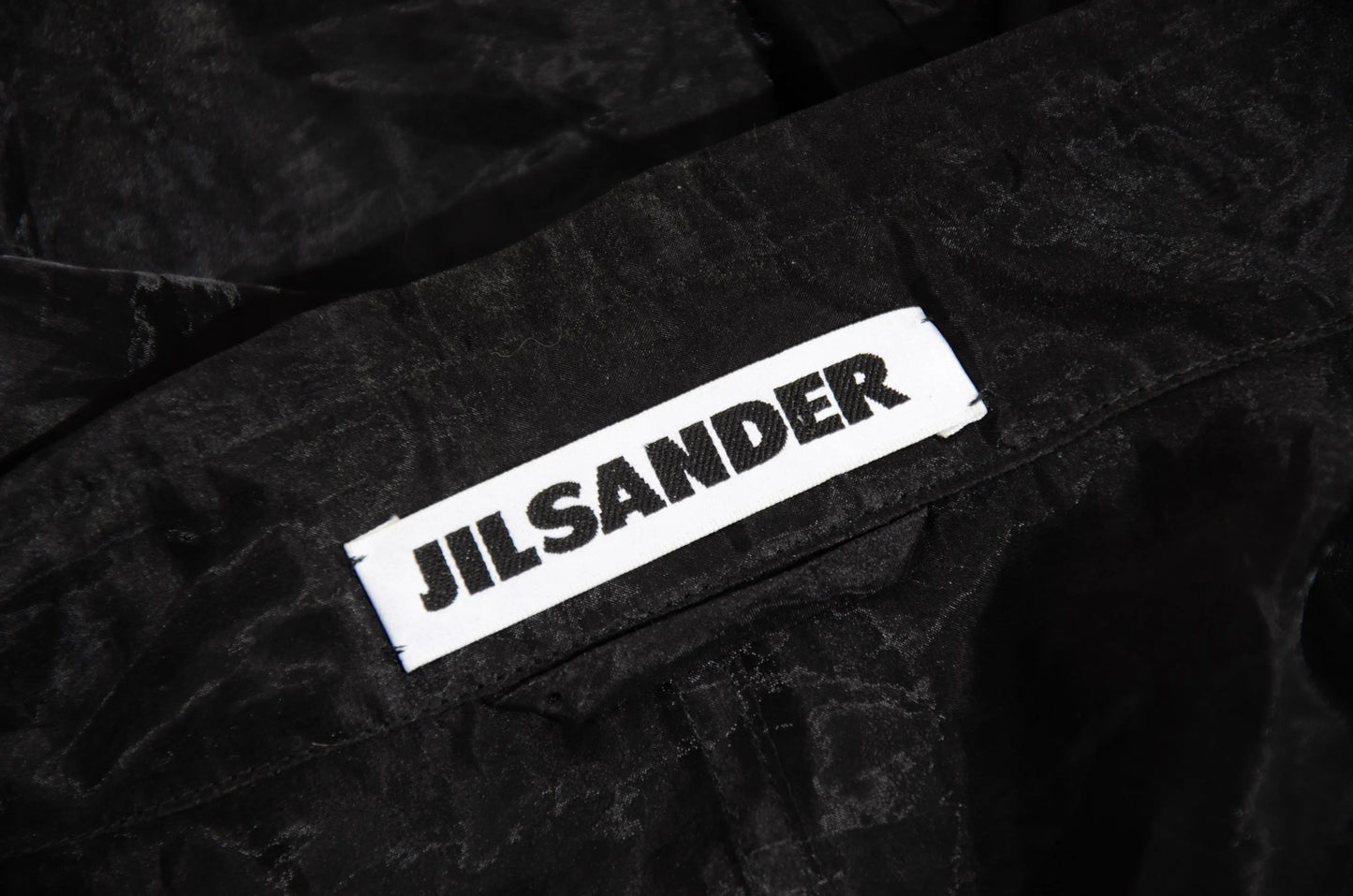 Vintage Jil Sander Raf Simons sheer black double breasted trench coat / Made in Italy