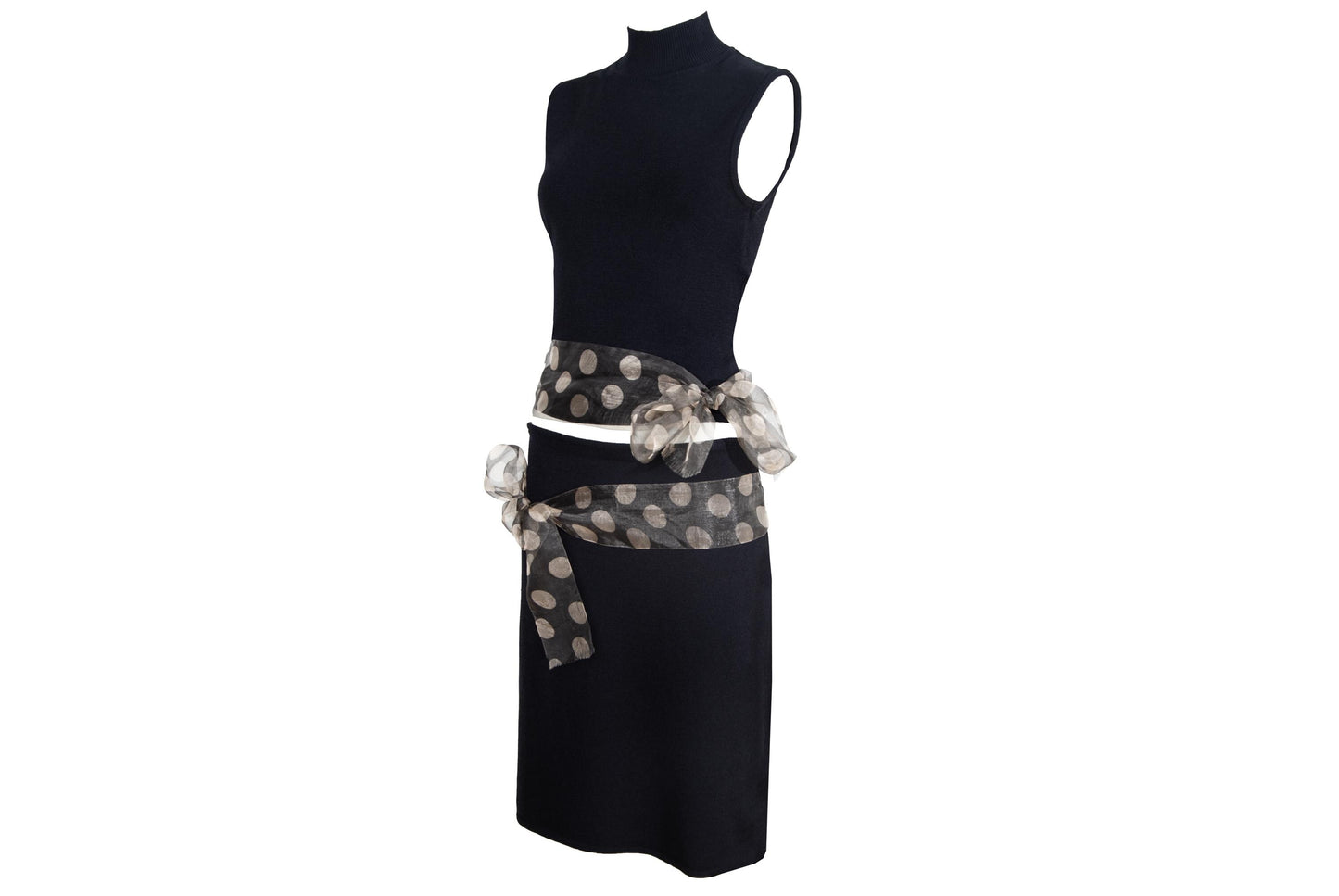 Vintage Amaya Arzuaga two piece set / High neck sleeveless top and skirt set / Made in Spain