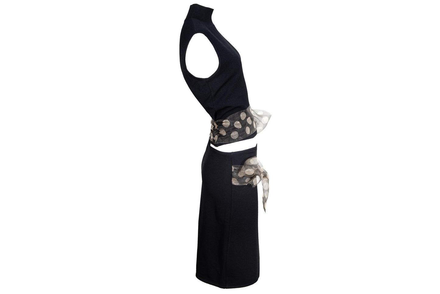 Vintage Amaya Arzuaga two piece set / High neck sleeveless top and skirt set / Made in Spain