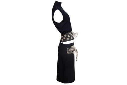 Vintage Amaya Arzuaga two piece set / High neck sleeveless top and skirt set / Made in Spain