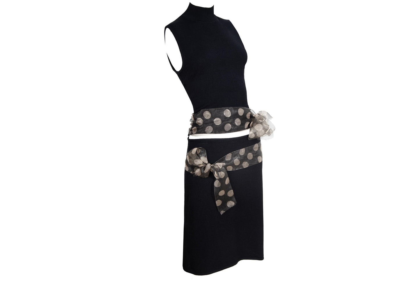 Vintage Amaya Arzuaga two piece set / High neck sleeveless top and skirt set / Made in Spain