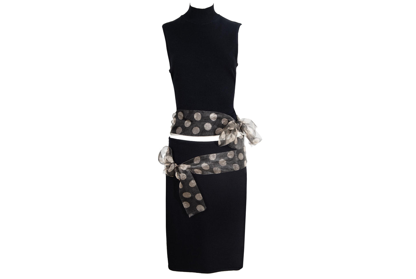 Vintage Amaya Arzuaga two piece set / High neck sleeveless top and skirt set / Made in Spain
