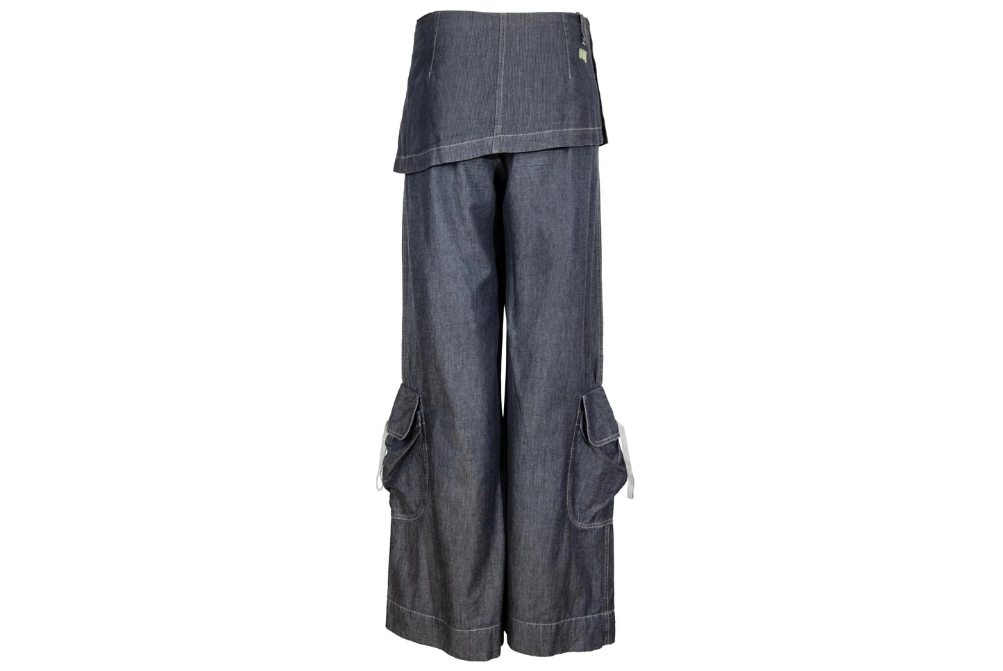 2000s Cop Copine skirt pants / Y2K Cop Copine wide leg cargo pants / Made in France