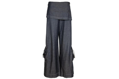 2000s Cop Copine skirt pants / Y2K Cop Copine wide leg cargo pants / Made in France