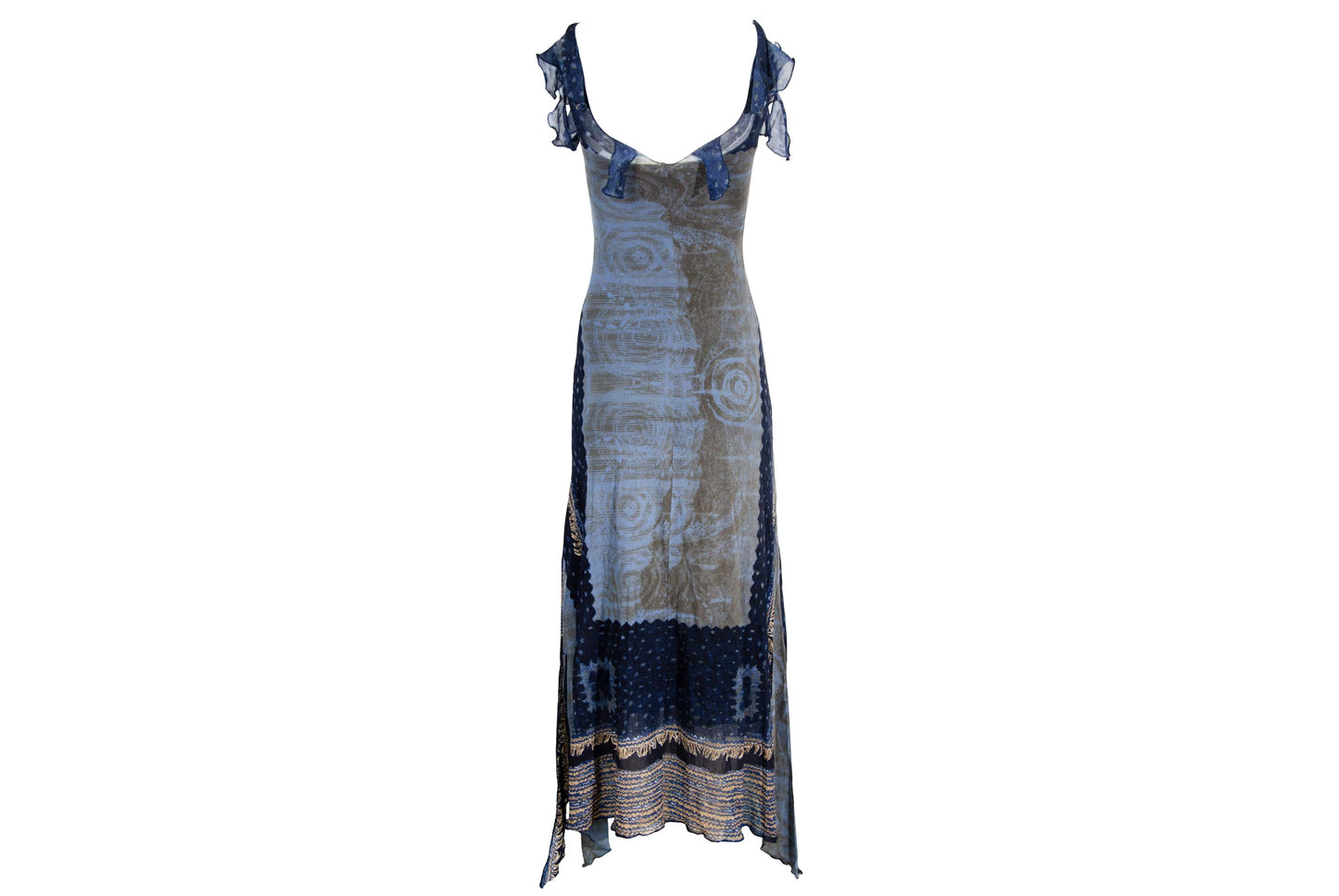 90s Italian brand mesh maxi dress / Made in Italy
