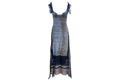 90s Italian brand mesh maxi dress / Made in Italy