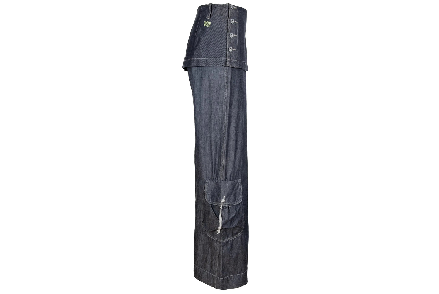 2000s Cop Copine skirt pants / Y2K Cop Copine wide leg cargo pants / Made in France