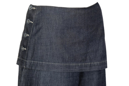 2000s Cop Copine skirt pants / Y2K Cop Copine wide leg cargo pants / Made in France