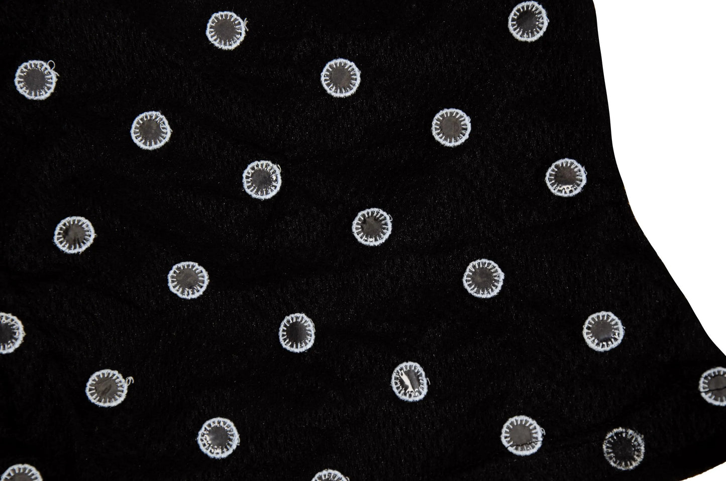 F/W 2000 Amaya Arzuaga mirror polka dot cowl neck sleeveless top / Made in Spain