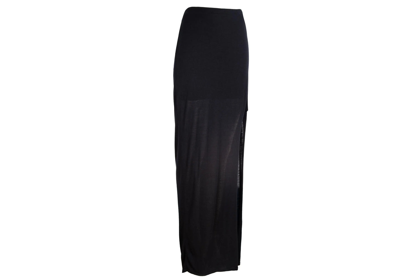 Helmut Lang black jersey skirt with side slit / Made in the USA