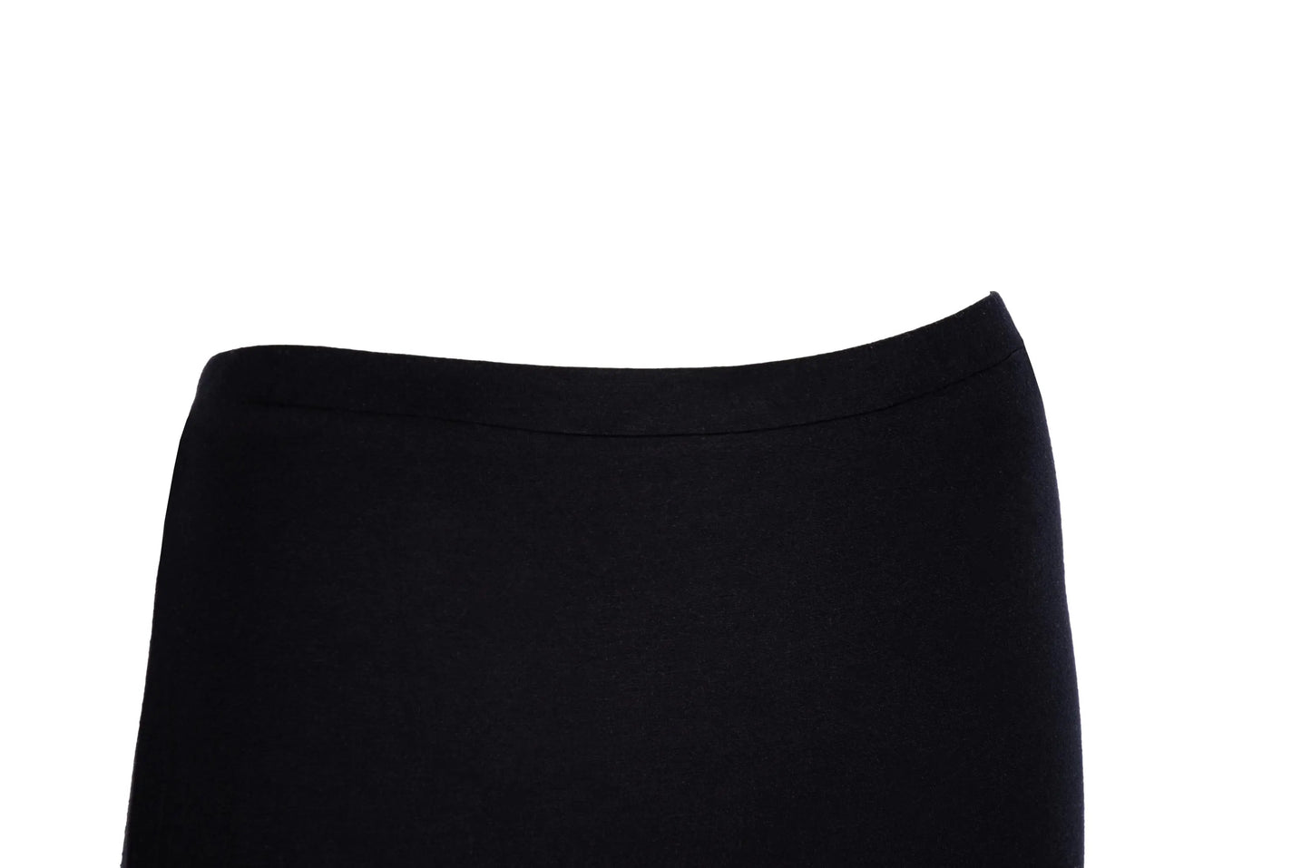 Helmut Lang black jersey skirt with side slit / Made in the USA