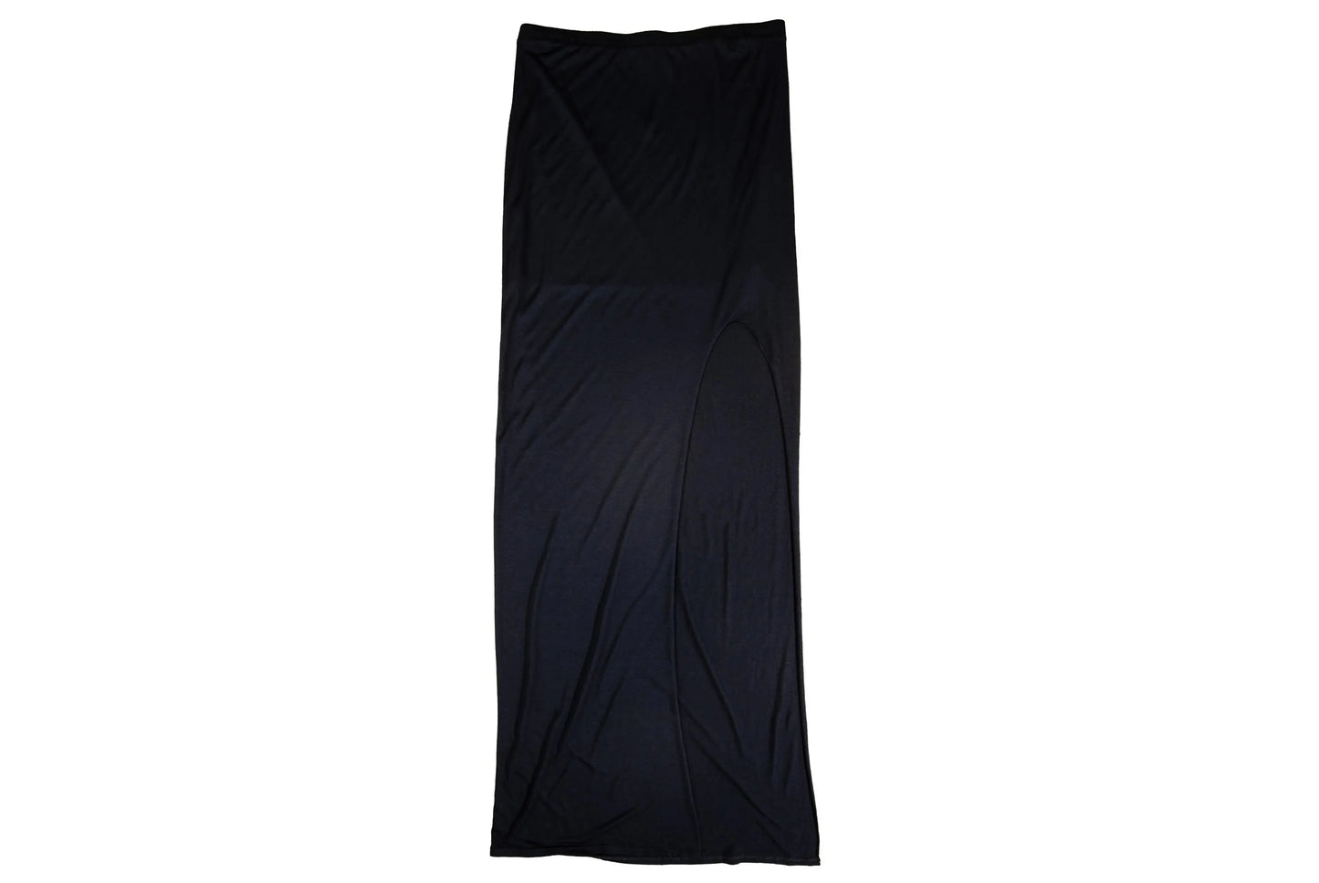 Helmut Lang black jersey skirt with side slit / Made in the USA