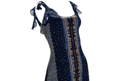 90s Italian brand mesh maxi dress / Made in Italy