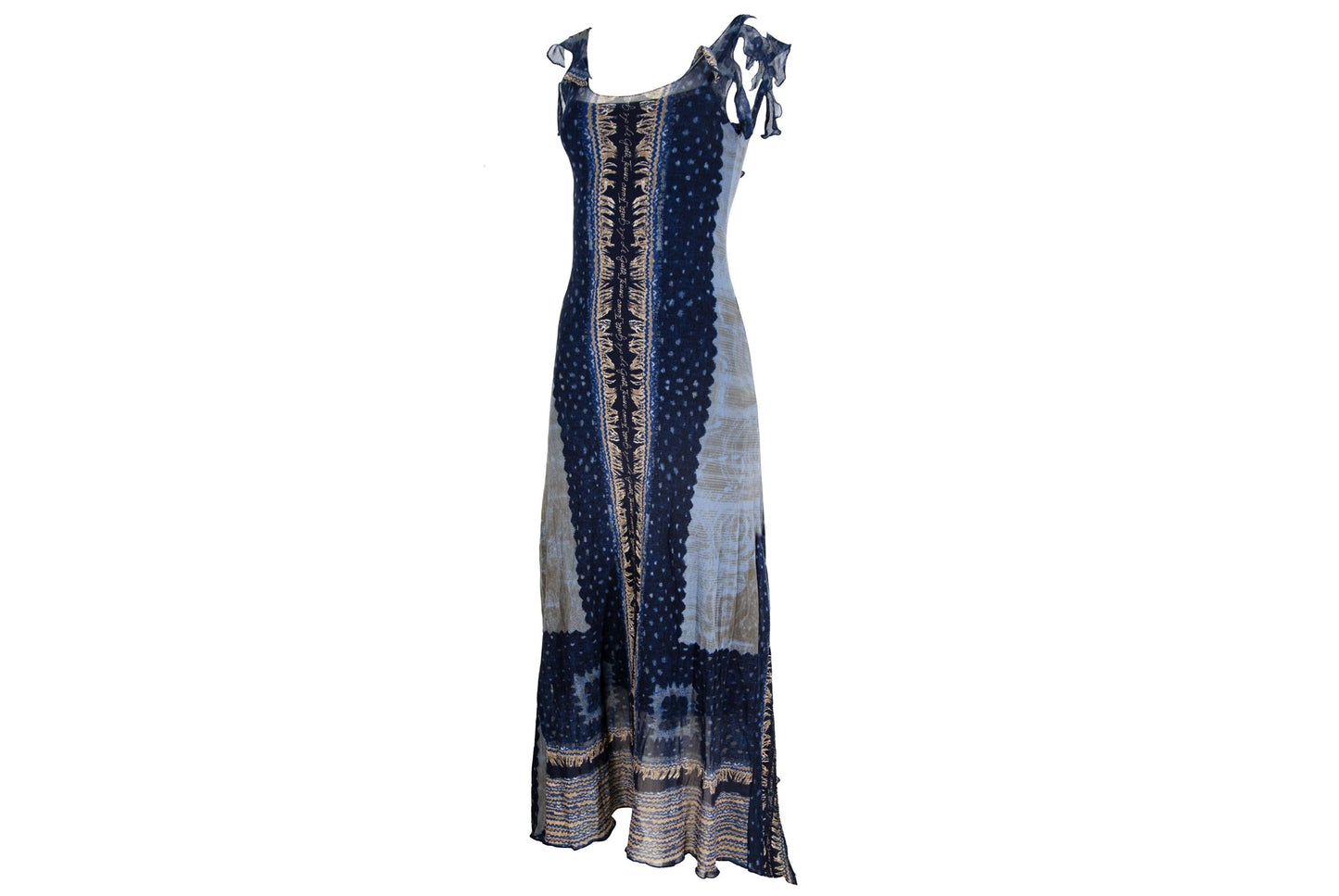 90s Italian brand mesh maxi dress / Made in Italy