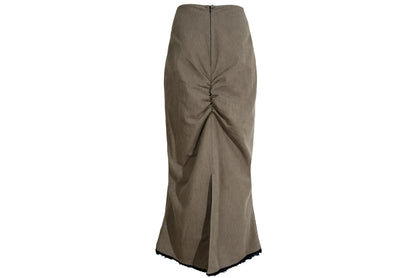 Vintage Kaat Tilley ruched back mermaid skirt / Made in Belgium