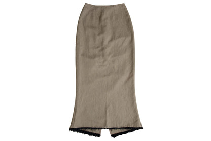 Vintage Kaat Tilley ruched back mermaid skirt / Made in Belgium