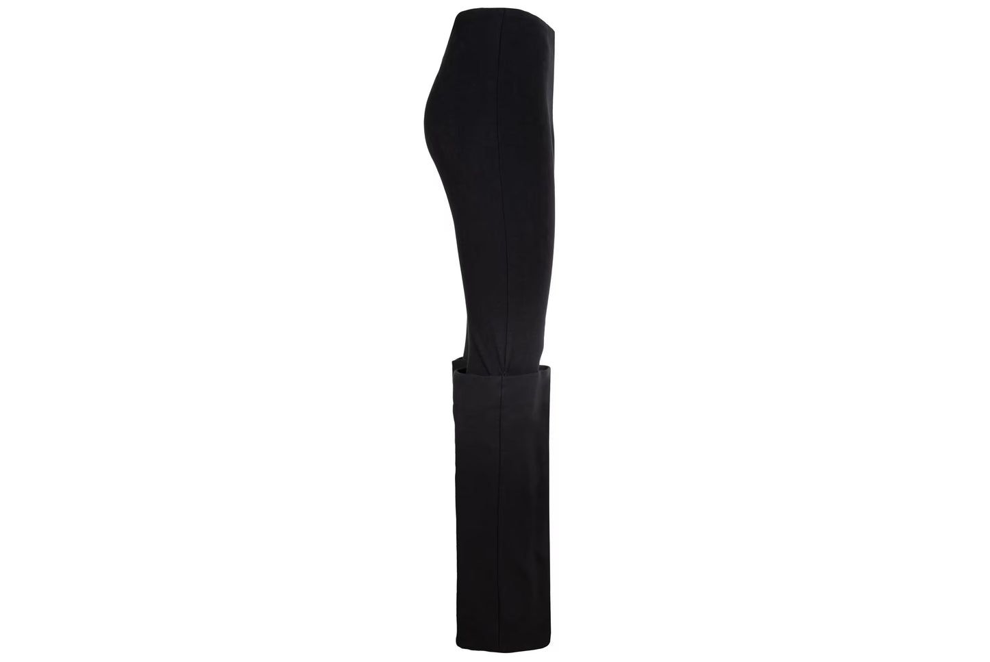 Maison Martin Margiela white label black wide stiff cuff hem pull on leggings pants / Made in Italy
