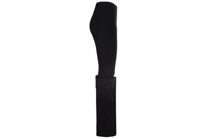 Maison Martin Margiela white label black wide stiff cuff hem pull on leggings pants / Made in Italy