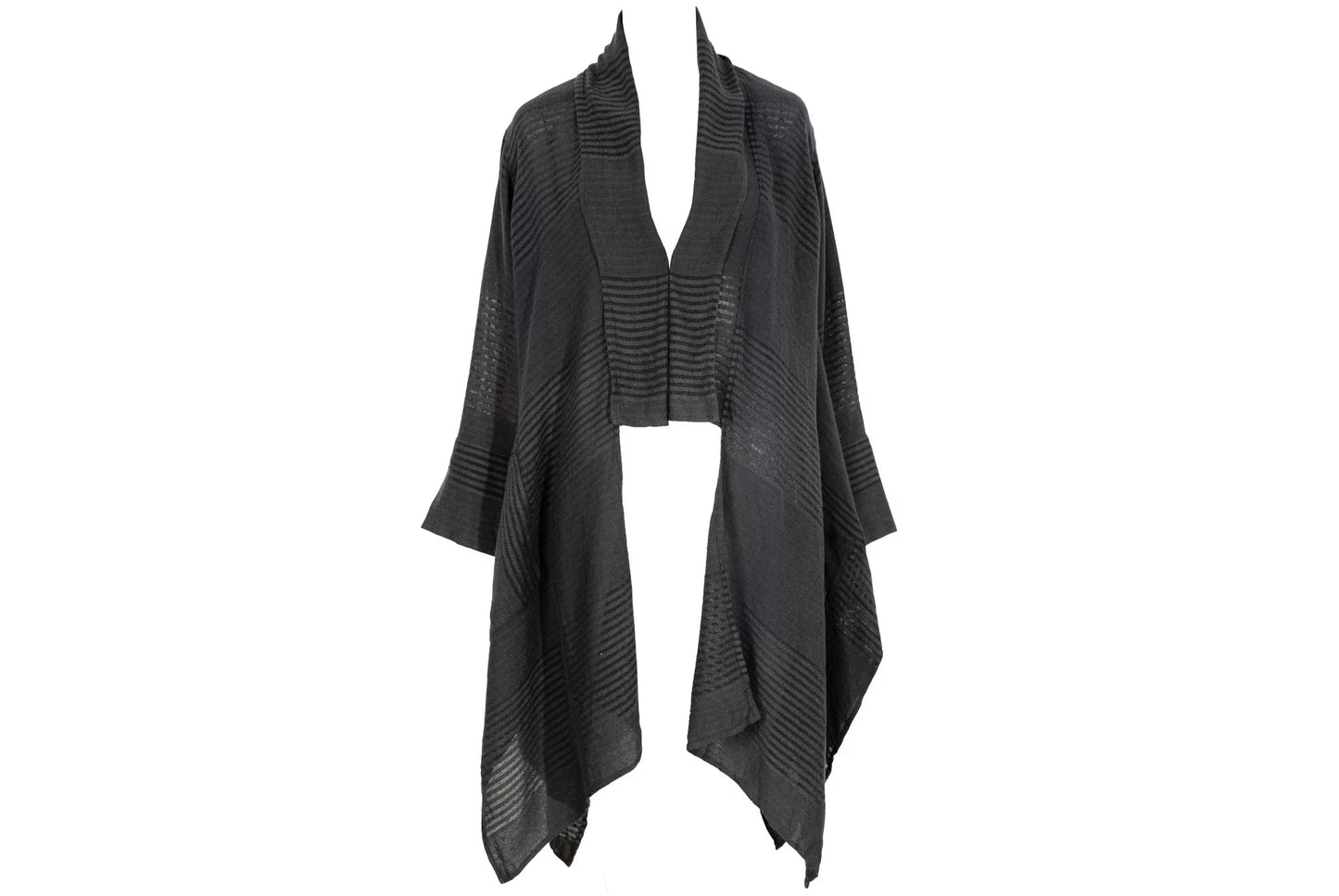 Vintage Akihiko Izukura 100% silk handowen kimono style cardigan / Made in Japan