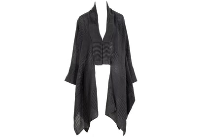 Vintage Akihiko Izukura 100% silk handowen kimono style cardigan / Made in Japan