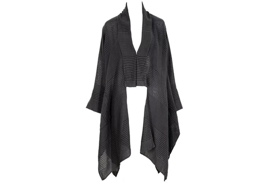 Vintage Akihiko Izukura 100% silk handowen kimono style cardigan / Made in Japan