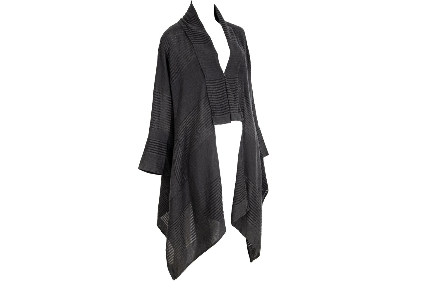 Vintage Akihiko Izukura 100% silk handowen kimono style cardigan / Made in Japan