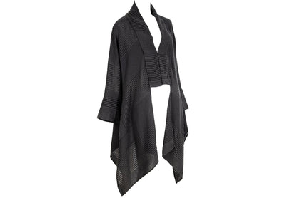 Vintage Akihiko Izukura 100% silk handowen kimono style cardigan / Made in Japan