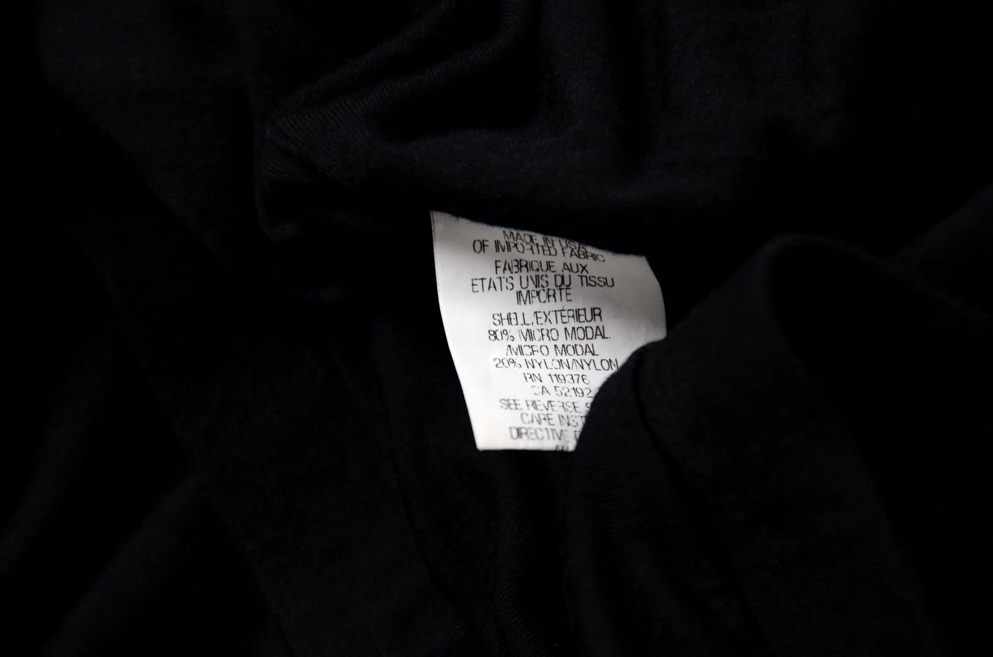 Helmut Lang black jersey skirt with side slit / Made in the USA