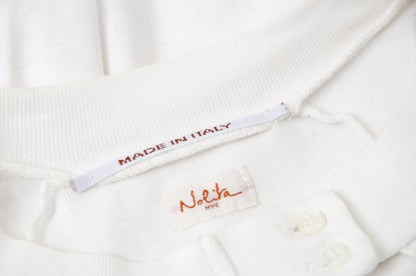 Vintage Nolita "Pure Angel" 100% cotton long sleeve top / 2000s Nolita embellished studs top / Made in Italy