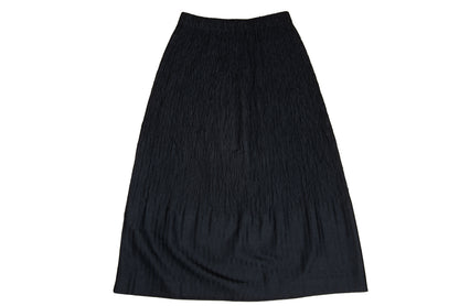 Vintage Akihiko Izukura silk permanent pleats shirt and skirt two piece set
