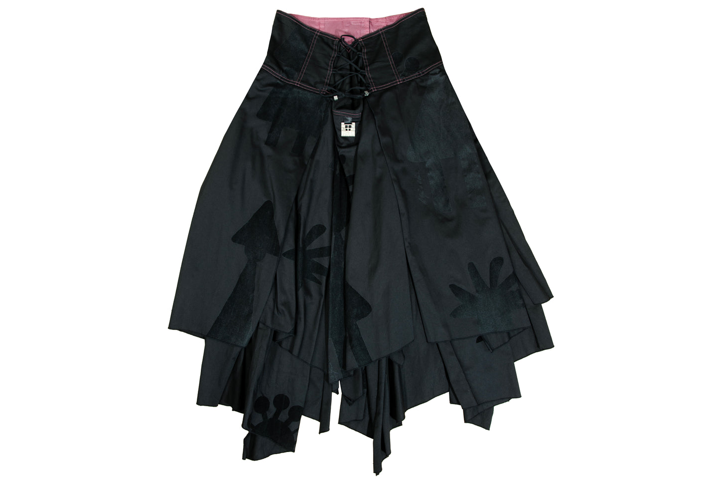 RARE Biche de Bere asymmetric top and corset skirt two piece set