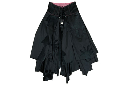 RARE Biche de Bere asymmetric top and corset skirt two piece set