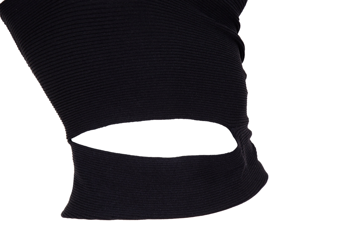Vintage Italian brand asymmetrical cut top with o-ring and cut-out details - Made in Italy