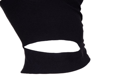Vintage Italian brand asymmetrical cut top with o-ring and cut-out details - Made in Italy