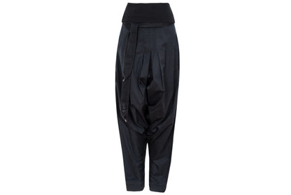 2000s Cop Copine convertible black low crotch pants or strapless jumpsuit