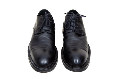 Vintage Collection Privée..? black leather lace-up derby shoes - Made in Italy - EU 39
