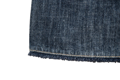 2000s Marithé + François Girbaud technical button front denim mini skirt with buckle details