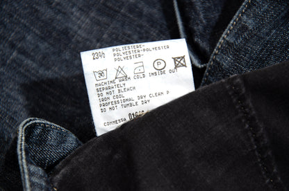 2000s Marithé + François Girbaud technical button front denim mini skirt with buckle details