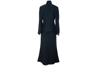 Vintage Ritsuko Shirahama minimalist avant garde 100% wool skirt suit / Made in Japan
