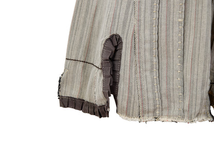 2000s Marithé + François Girbaud layered asymmetrical button front skirt - Made in Italy