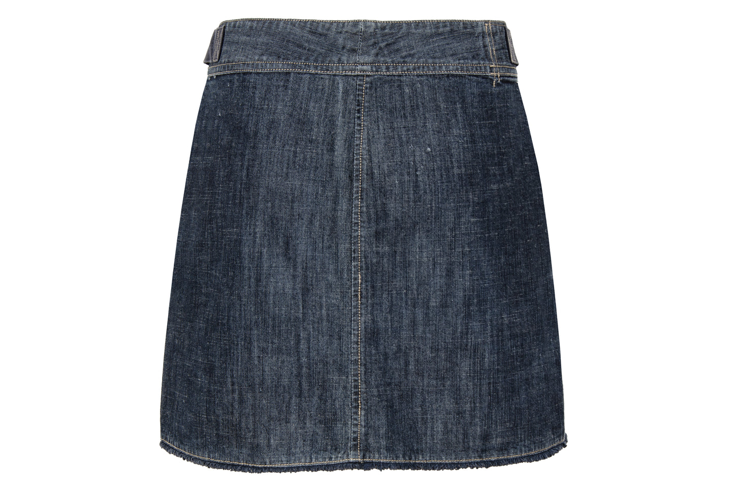 2000s Marithé + François Girbaud technical button front denim mini skirt with buckle details